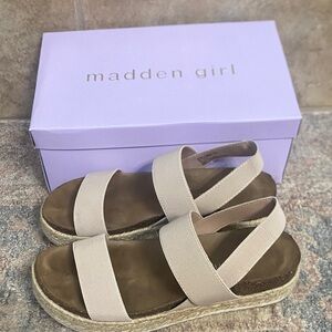 Madden Girl Cream Espadrille Sandals